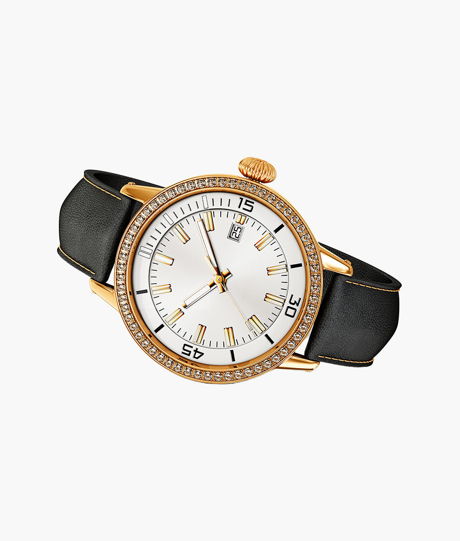 Golden Analog Watch