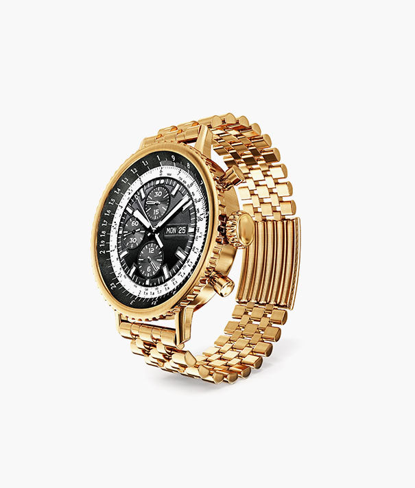 White Stainless Steel Analog